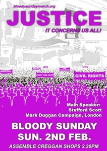 Poster for Bloody Sunday March for Justice 2014